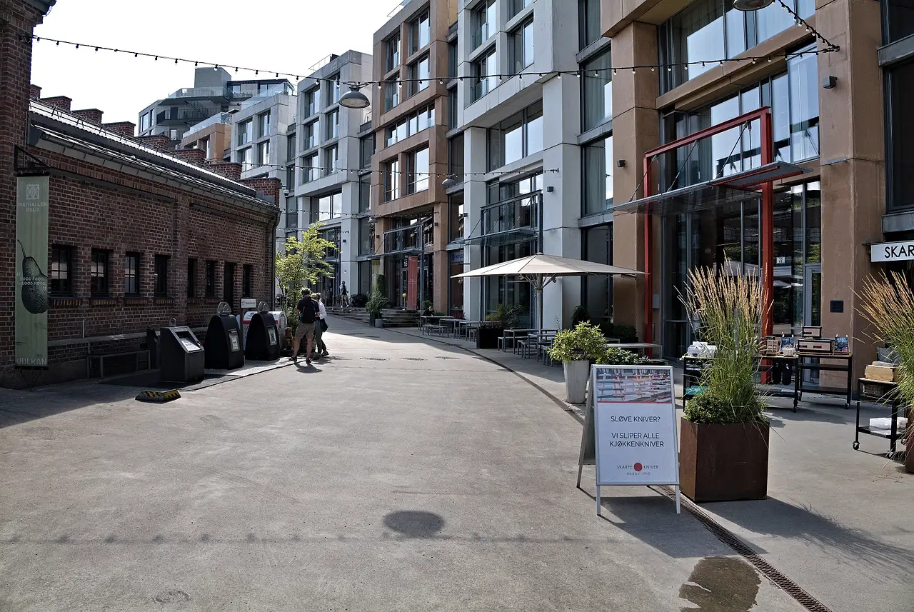 Vulkan og Akerselva i Oslo